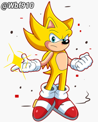 Size: 1125x1408 | Tagged: safe, artist:wbf910, sonic the hedgehog, super sonic, super form