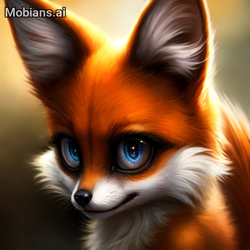 Size: 512x512 | Tagged: safe, ai art, artist:mobians.ai, miles "tails" prower, fox, 2024, lineless, looking at viewer, prompter:taeko, realistic, solo, whiskers