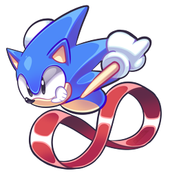 Size: 1941x1967 | Tagged: safe, artist:loulouvz, sonic the hedgehog, 2018, classic sonic, simple background, smile, solo, super peel-out, transparent background