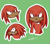 Size: 576x504 | Tagged: safe, artist:nannelflannel, knuckles the echidna, 2018, clenched teeth, frown, green background, male, outline, sharp teeth, signature, simple background, white outline