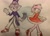 Size: 1489x1080 | Tagged: safe, artist:itz0hope, amy rose, blaze the cat, cat, hedgehog, 2023, amy x blaze, amy's halterneck dress, blaze's tailcoat, clothes, cute, dress, female, females only, lesbian, looking at them, shipping, traditional media