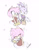 Size: 1516x1929 | Tagged: safe, artist:softyleonita, amy rose, blaze the cat, cat, hedgehog, 2022, amy x blaze, amy's halterneck dress, bag, blaze's tailcoat, blushing, clothes, cute, dress, eyes closed, female, females only, lesbian, looking at each other, shipping, sparkles