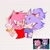 Size: 1080x1080 | Tagged: safe, artist:zei1chnen_, amy rose, blaze the cat, cat, hedgehog, 2023, amy x blaze, amy's halterneck dress, bisexual pride, blaze's tailcoat, blushing, clothes, cute, dress, female, females only, hand on hip, lesbian, lesbian pride, looking at viewer, mouth open, peace sign, pride, shipping
