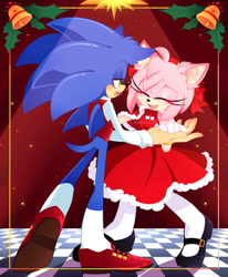 Size: 827x1005 | Tagged: safe, artist:chaoseclips, amy rose, sonic the hedgehog