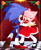Size: 827x1005 | Tagged: safe, artist:chaoseclips, amy rose, sonic the hedgehog, hedgehog, alternate outfit, amy x sonic, christmas, dancing, dress, duo, female, male, shipping, suit