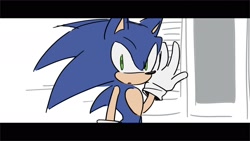 Size: 1800x1012 | Tagged: dead source, safe, artist:roastedgarlics2, sonic the hedgehog, solo