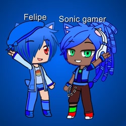 Size: 577x578 | Tagged: safe, artist:felipethehedgehod245, oc, oc:felipe the hedgehog, oc:sonic gamer, human, humanized, male