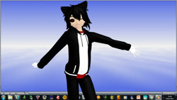 Size: 1024x576 | Tagged: safe, artist:waleedtariqmmd, oc, oc:tails.exe, human, humanized