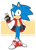 Size: 875x1200 | Tagged: safe, artist:alyrian, sonic the hedgehog, hedgehog, blue fur, fingerless gloves, green eyes, jacket, male, shoes, sneakers, socks, solo