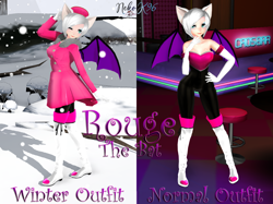 Size: 1028x768 | Tagged: safe, artist:petite-neko-kitsune, rouge the bat, human, humanized, mmd