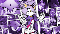 Size: 1192x670 | Tagged: safe, editor:scott910, blaze the cat, cat, female, wallpaper, youtube link in description