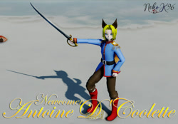 Size: 1034x720 | Tagged: safe, artist:petite-neko-kitsune, antoine d'coolette, human, humanized, mmd