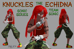 Size: 1145x760 | Tagged: safe, artist:petite-neko-kitsune, knuckles the echidna, human, humanized, mmd