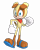 Size: 2700x3381 | Tagged: safe, artist:korey-sonicfan22, muttski, 2021, 3d, deviantart watermark, looking at viewer, mouth open, obtrusive watermark, open smile, simple background, smile, smiling at viewer, solo, standing, standing on one leg, transparent background, watermark
