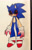 Size: 1280x1984 | Tagged: safe, artist:shadowedluminescence, sonic the hedgehog, oc, oc:sonic.exe, 2024, adorascary, black sclera, bleeding, bleeding from eyes, blood, blood stain, cute, looking offscreen, solo, traditional media