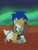 Size: 768x1024 | Tagged: safe, artist:rebieaz, miles "tails" prower, nine, sonic the hedgehog, sonic prime, 2023, abstract background, duo, eyes closed, hugging, looking at them, signature, sonic prime s3, the grim (sonic prime)