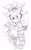 Size: 1274x2048 | Tagged: safe, artist:tamjeong_sonic, silver the hedgehog, alternate hairstyle, bow, greyscale, hair bow, monochrome, simple background, solo, sweater, white background