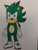 Size: 774x1032 | Tagged: dnp, safe, artist:theoneandonlycactus, oc, oc:cactus the hedgehog, hedgehog, aged down, gloves, green eyes, green fur, male, shoes, socks, solo, traditional media