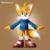 Size: 512x512 | Tagged: safe, ai art, artist:mobians.ai, miles "tails" prower, fox, blue eyes, male, shoes, socks, sweater, yellow fur