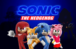 Size: 768x496 | Tagged: safe, artist:jame5rheneaz, amy rose, knuckles the echidna, metal sonic, miles "tails" prower, robotnik, sonic the hedgehog