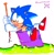 Size: 826x844 | Tagged: safe, artist:loopd33loop, sonic the hedgehog, sonic spinball, acid, paddle