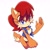 Size: 2003x1987 | Tagged: safe, artist:echaotix, sally acorn, chipmunk, 2024, female, looking at viewer, sally's vest and boots, simple background, smile, solo, white background