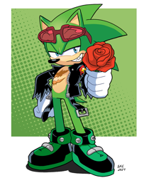 Size: 1325x1580 | Tagged: safe, artist:skcollabs, scourge the hedgehog, solo