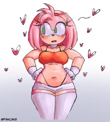 Size: 793x886 | Tagged: suggestive, artist:pancake4134, amy rose