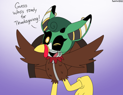 Size: 4580x3560 | Tagged: safe, artist:fartist2020, cassia the pronghorn, solo, turkey costume
