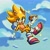 Size: 3000x3000 | Tagged: safe, artist:maxart1537, sonic the hedgehog, super sonic, chili dog, solo, super form