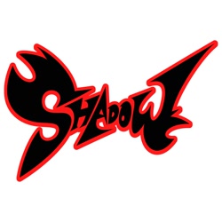 Size: 2000x2000 | Tagged: safe, artist:detetiive, shadow the hedgehog, character name, logo, no characters, simple background, white background