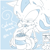 Size: 400x400 | Tagged: safe, artist:34_6, shadow the hedgehog, sonic the hedgehog, blue background, coffee, coffee beans, duo, eating, english text, food, lidded eyes, monochrome, outline, simple background, white outline