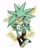 Size: 1481x1807 | Tagged: safe, artist:halpdevon, silver the hedgehog, 2019, abstract background, full body, solo, treads, white background