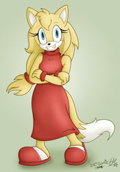 Size: 1024x1467 | Tagged: safe, artist:esonic64, zooey the fox