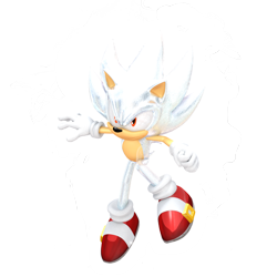 Size: 1660x1660 | Tagged: safe, artist:jaysonjeanchannel, sonic the hedgehog, 2016, 3d, clenched fist, flying, frown, hyper form, hyper sonic, looking offscreen, simple background, transparent background