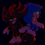 Size: 1000x1007 | Tagged: safe, artist:tobytots, shadow the hedgehog, sonic the hedgehog, hedgehog, 2018, black background, dark, duo, glowing eyes, male, simple background