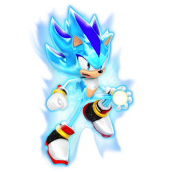 Size: 2700x2700 | Tagged: safe, artist:nibroc-rock, oc, oc:sonow, 2018, 3d, energy ball, fusion, fusion:shadow, fusion:sonic, god form, looking at viewer, simple background, solo, transparent background