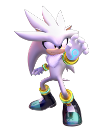 Size: 3041x3582 | Tagged: safe, artist:boogiescorp, artist:fentonxd, silver the hedgehog, 2013, 3d, frown, looking offscreen, simple background, smile, standing, transparent background