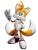 Size: 2260x3010 | Tagged: safe, artist:caposavegepop, miles "tails" prower, sonic the hedgehog (2006), 2023, 3d, looking at viewer, remastered, simple background, smile, smiling at viewer, solo, standing, transparent background, waving, waving at viewer