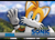 Size: 2100x1500 | Tagged: safe, artist:caposavegepop, miles "tails" prower, sonic the hedgehog (2006), 2023, 3d, abstract background, clouds, daytime, looking at viewer, outdoors, remake, sega logo, smile, smiling at viewer, solo, text, wallpaper, waving, waving at viewer