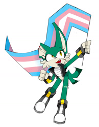 Size: 1124x1447 | Tagged: safe, artist:ashgray_art, oc, oc:ruth, 2021, chest binding, flag, holding something, looking up, male, pride, pride flag, simple background, smile, solo, standing, trans male, trans pride, transgender, white background