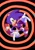 Size: 1418x2048 | Tagged: safe, artist:tuxpaints, sonic the hedgehog, sonic adventure, 2024, abstract background, dreamcast logo, looking at viewer, pointing, posing, smile, smiling at viewer, solo
