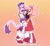 Size: 1811x1664 | Tagged: safe, artist:snazzytader, amy rose, blaze the cat, cat, hedgehog, 2024, amy x blaze, blaze's tailcoat, cute, duo, eyes closed, female, females only, gradient background, hand on shoulder, holding hands, lesbian, mouth open, one eye closed, outline, shipping, white outline