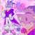 Size: 2048x2048 | Tagged: safe, artist:l0vek3ttle, amy rose, blaze the cat, cat, hedgehog, 2023, amy x blaze, amy's halterneck dress, blaze's tailcoat, cute, dress, eyes closed, female, females only, fire, flame, flower, hearts, hugging, lesbian, shipping