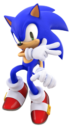 Size: 1131x2026 | Tagged: safe, artist:tbsf-yt, sonic the hedgehog, 2018, 3d, backwards v sign, looking at viewer, posing, simple background, smile, solo, sonic advance 3, transparent background