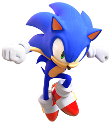 Size: 1692x1895 | Tagged: safe, artist:tbsf-yt, sonic the hedgehog, 2018, 3d, arms out, clenched fists, simple background, smile, solo, transparent background