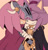 Size: 1378x1427 | Tagged: safe, artist:silvermun, amy rose, blaze the cat, cat, hedgehog, 2021, amy x blaze, cute, duo, eyes closed, female, females only, grin, hand on shoulder, knight armor, lesbian, shipping, simple background, smile