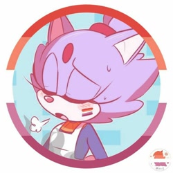 Size: 736x736 | Tagged: safe, artist:sonadilver forever, blaze the cat, edit, eyes closed, icon, lesbian, lesbian pride, pride, solo