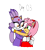 Size: 2000x2244 | Tagged: safe, artist:horroraceman93, amy rose, blaze the cat, cat, hedgehog, 2022, amy x blaze, amy's halterneck dress, blaze's tailcoat, clothes, cute, dress, female, females only, hands on back, hands on shoulders, lesbian, looking at each other, shipping