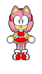 Size: 410x720 | Tagged: safe, artist:1red12345, amy rose, 2024, :3, amybetes, cute, looking at viewer, simple background, smile, solo, standing, transparent background